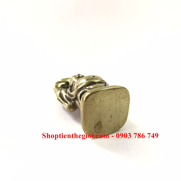 Tượng Đồng Phật Di Lạc Nâng Đỉnh Vàng - SP005317 